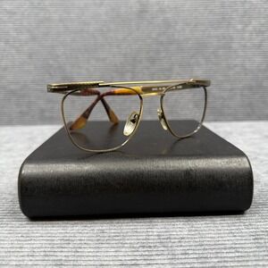 Alaska Adventure AL 66 Gold Tortoise Eyeglasses Frames Italy 55-18 K90 Vintage